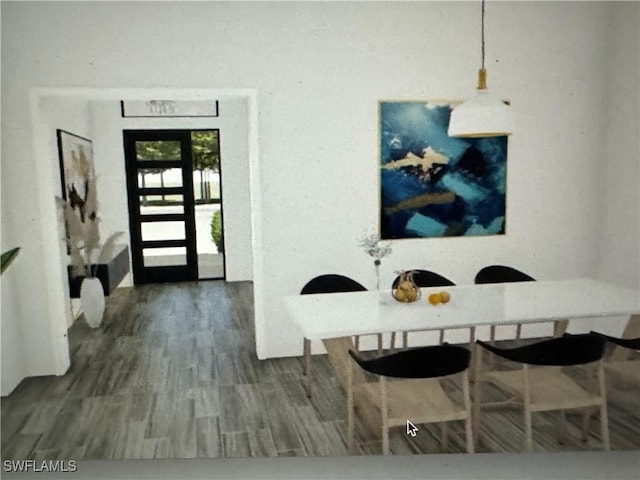 543 Mcarthur Blvd, Lehigh Acres, FL 33974 - dining room featuring wood finished floors