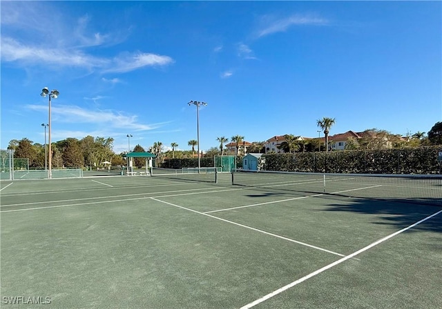 view of tennis court