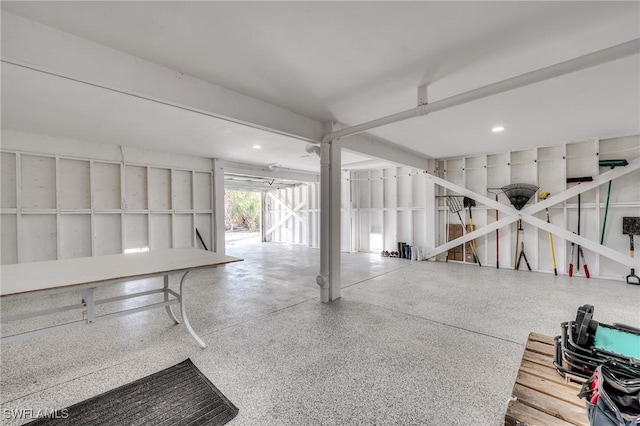 3025 Turtle Gait Ln, Sanibel, FL 33957 - misc room with recessed lighting and speckled floor