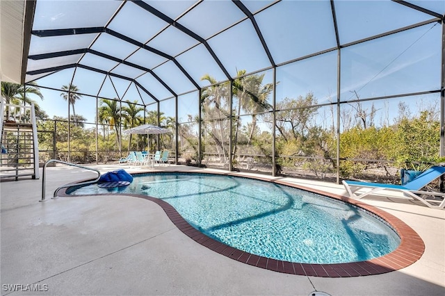 3025 Turtle Gait Ln, Sanibel, FL 33957 - pool with a patio area and a lanai