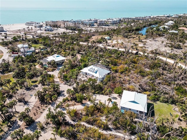 3025 Turtle Gait Ln, Sanibel, FL 33957 - birds eye view of property with a water view