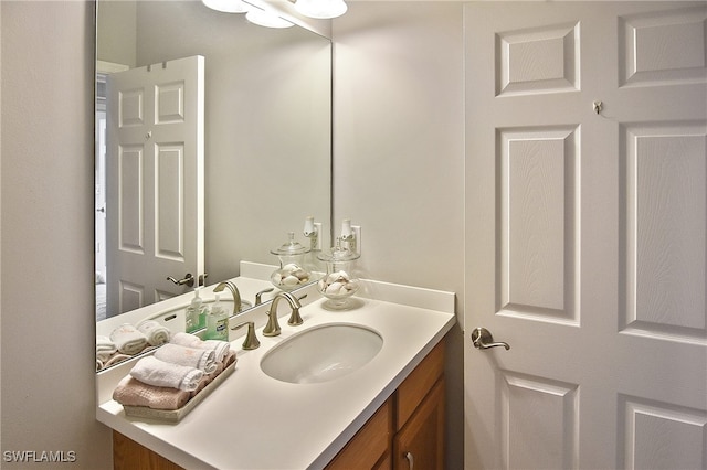 bathroom featuring vanity