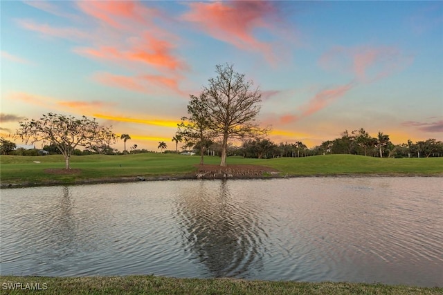 view of water feature