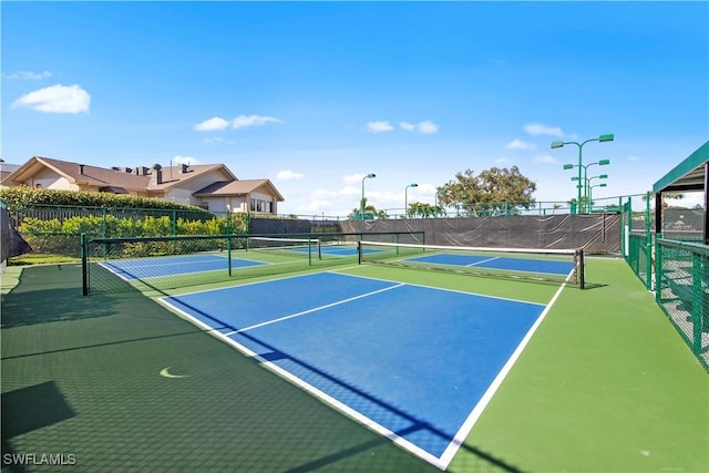 view of tennis court