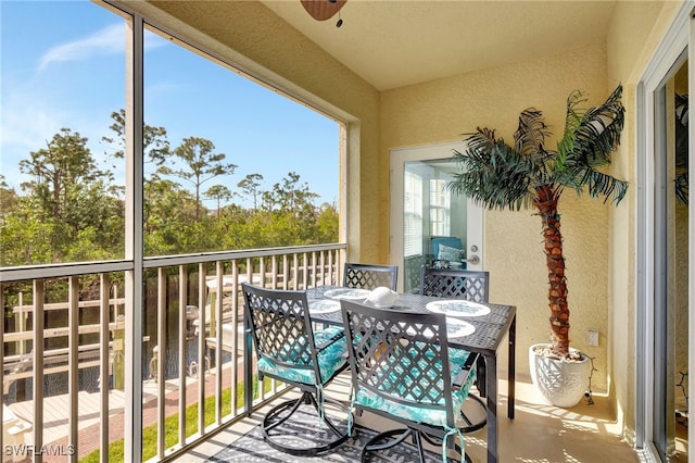 view of balcony