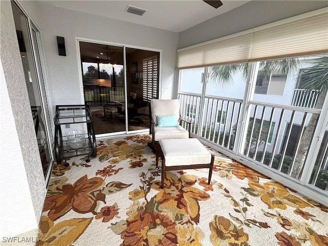 view of sunroom / solarium