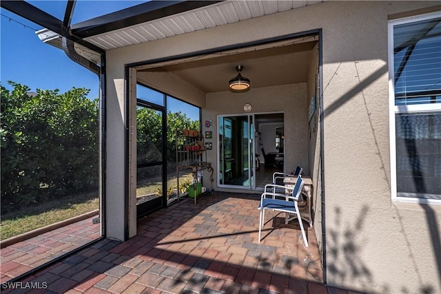 view of sunroom