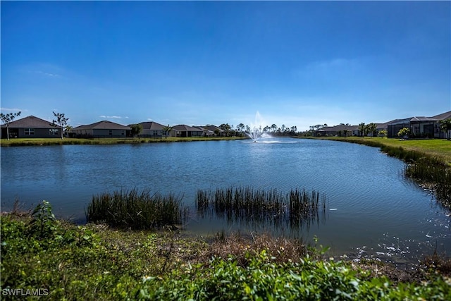 view of water feature