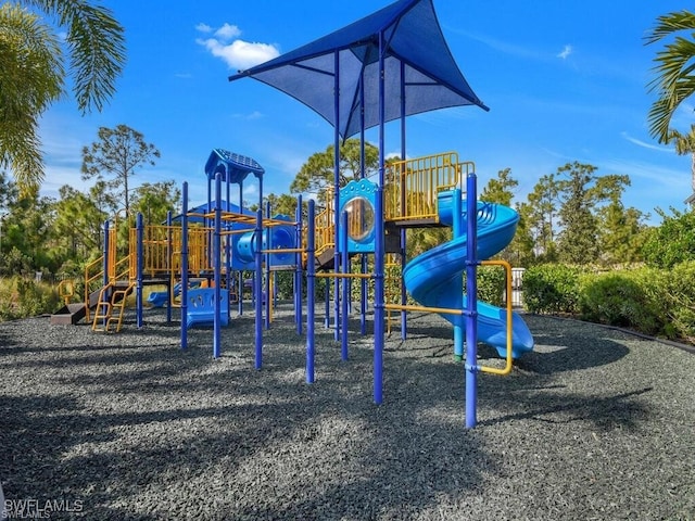 view of jungle gym