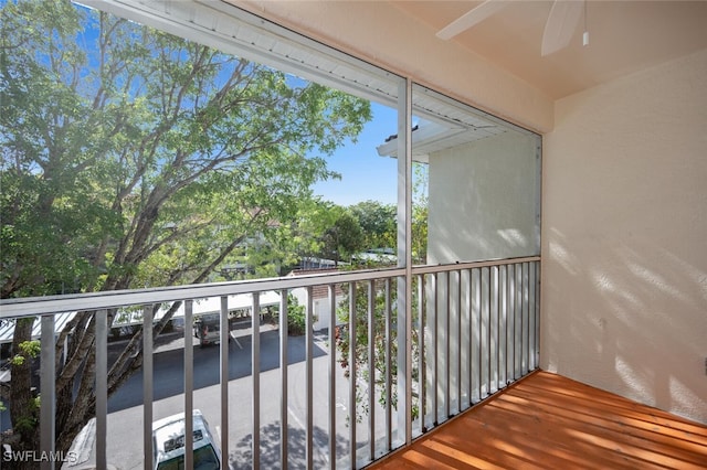 4650 Saint Croix Ln Unit 736, Naples, FL 34109 - balcony featuring ceiling fan