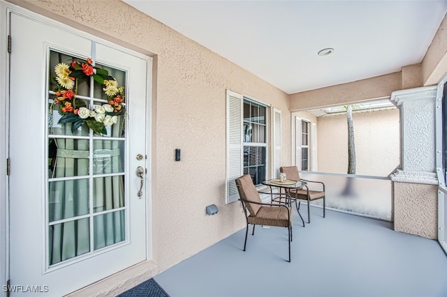 view of sunroom / solarium