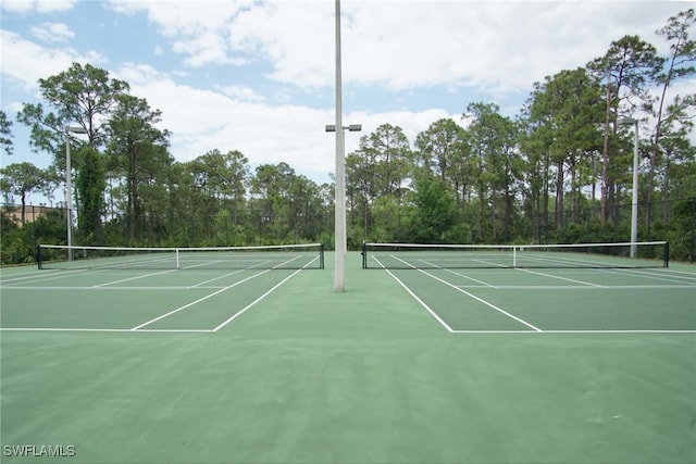 view of sport court