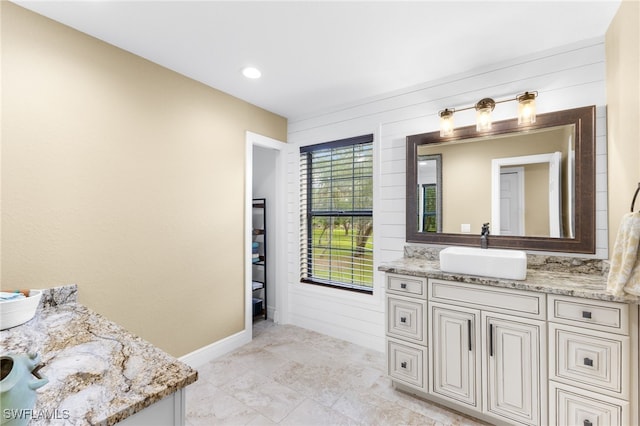 bathroom featuring vanity