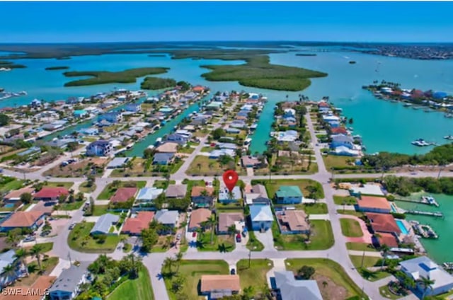 116 Capri Blvd, Naples, FL 34113 - drone / aerial view with a water view and a residential view