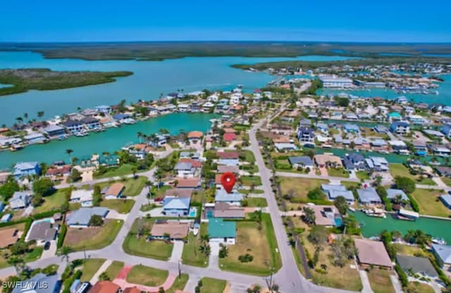 116 Capri Blvd, Naples, FL 34113 - birds eye view of property featuring a residential view and a water view
