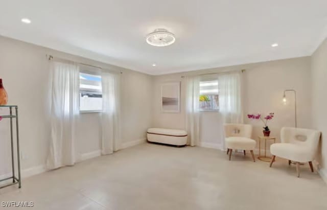 116 Capri Blvd, Naples, FL 34113 - living area featuring recessed lighting and baseboards