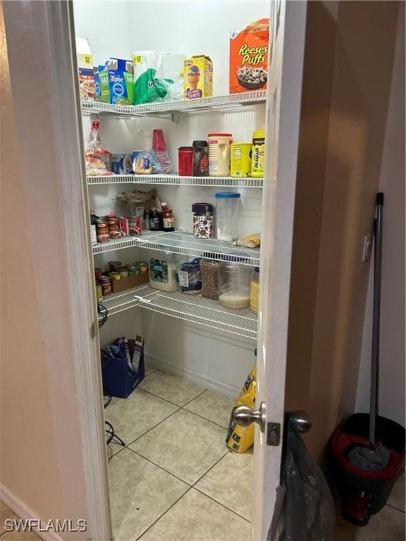 view of pantry