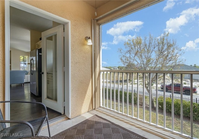 view of balcony