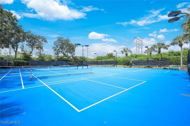 view of tennis court