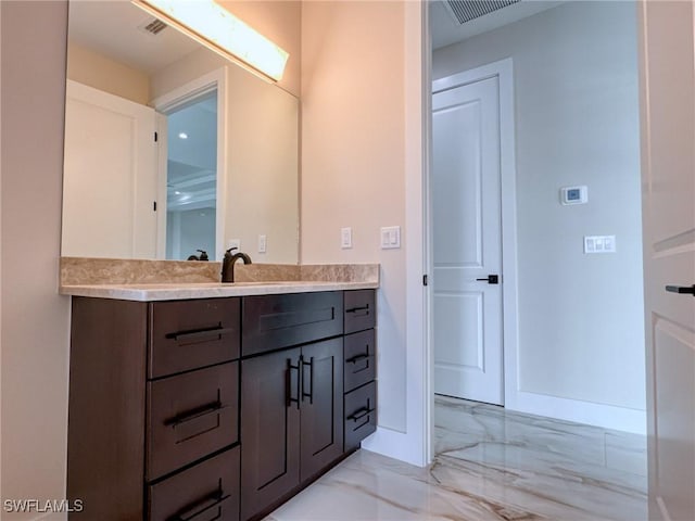 bathroom featuring vanity