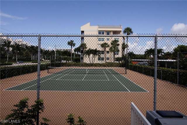 view of tennis court