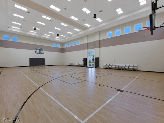 view of basketball court