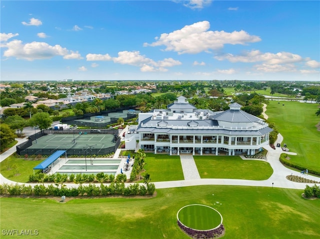 birds eye view of property