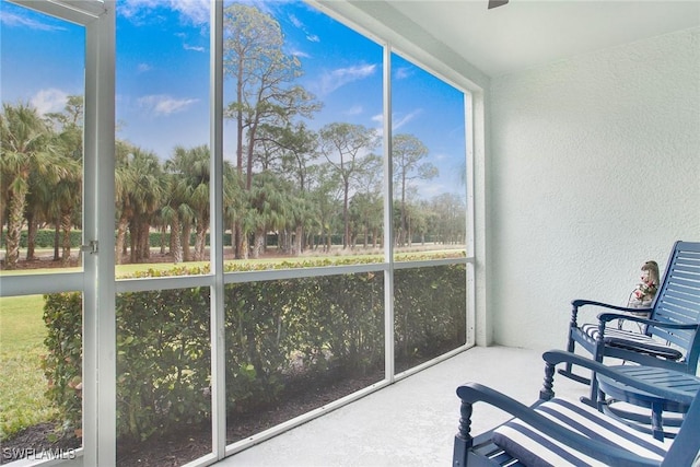 view of sunroom / solarium