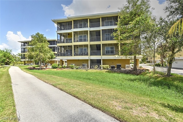 view of property with central AC unit