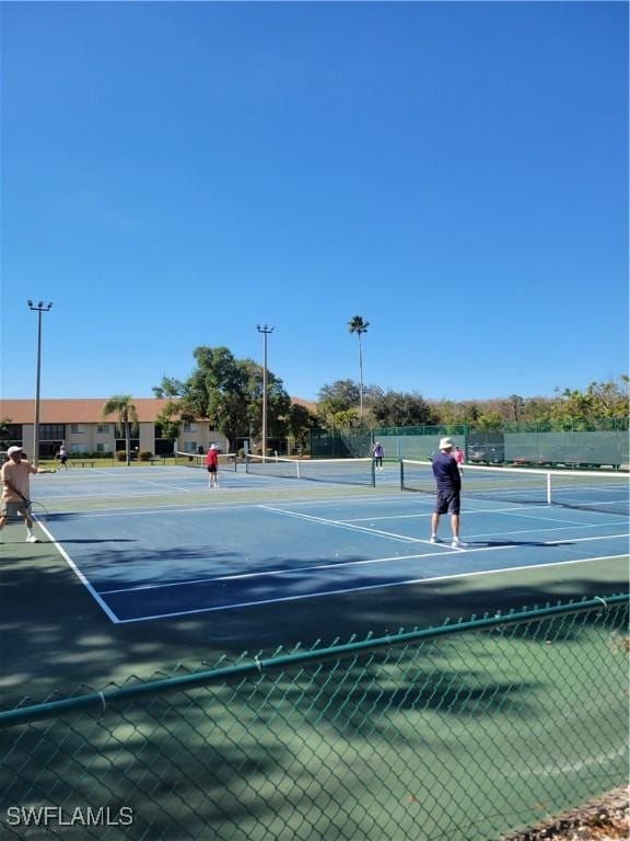 view of sport court