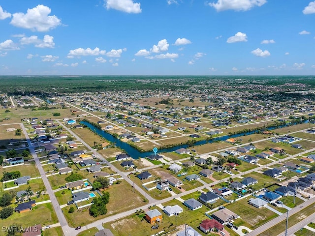 drone / aerial view with a residential view