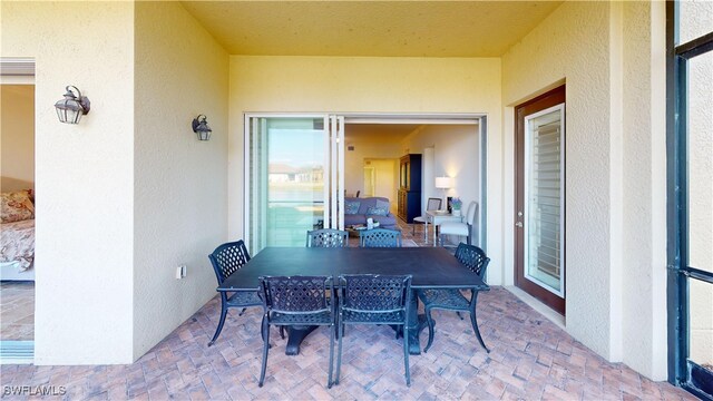 view of patio / terrace featuring outdoor dining space