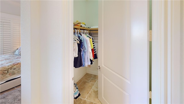 closet featuring a baseboard radiator