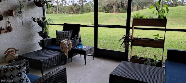 view of sunroom / solarium