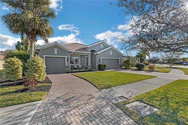 3300 Hampton Blvd, Alva, FL 33920 - ranch-style house with a garage and a front yard