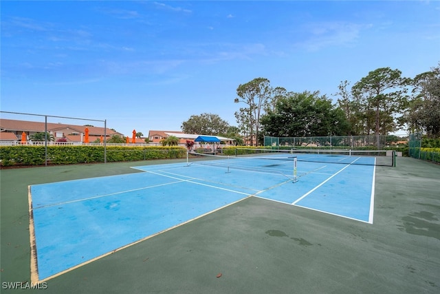 view of sport court