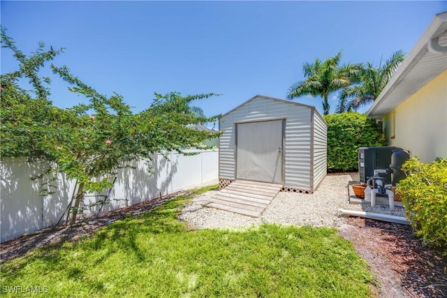 exterior space featuring a fenced backyard