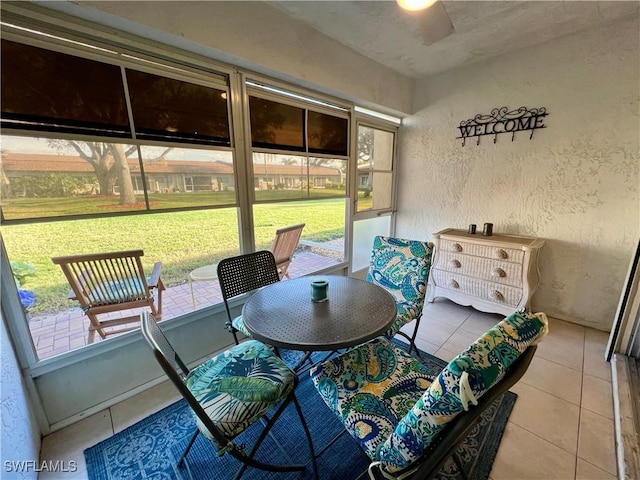 view of sunroom / solarium