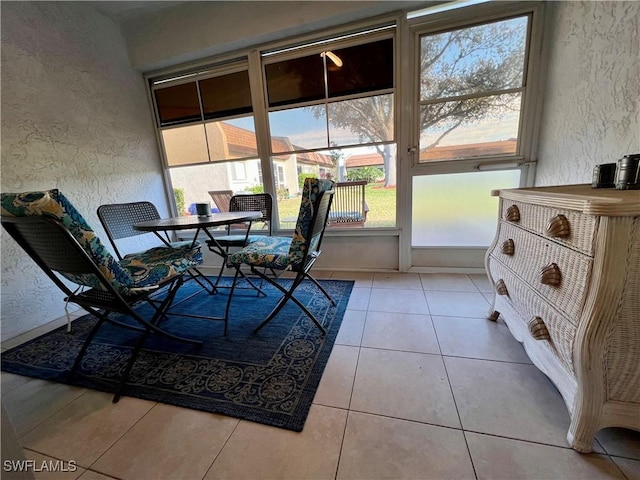 view of sunroom