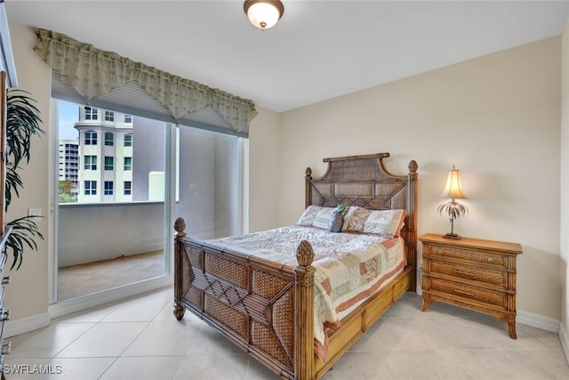 view of tiled bedroom