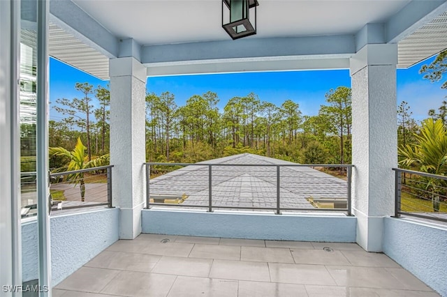 view of balcony