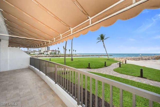 2340 Gulf Shore Blvd N Unit 108, Naples, FL 34103 - balcony with a water view