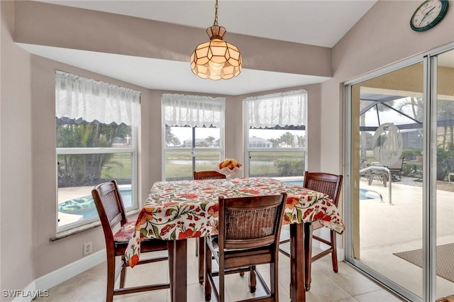 view of dining space