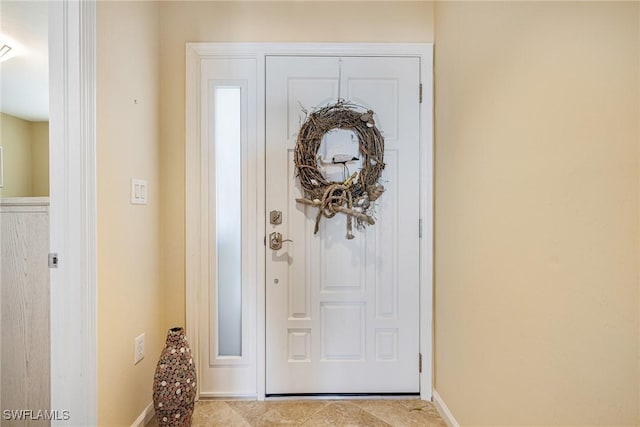 view of foyer