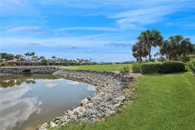 view of water feature