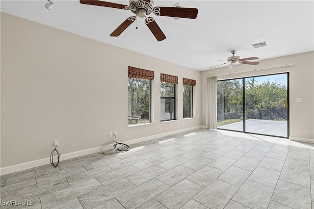 view of tiled spare room