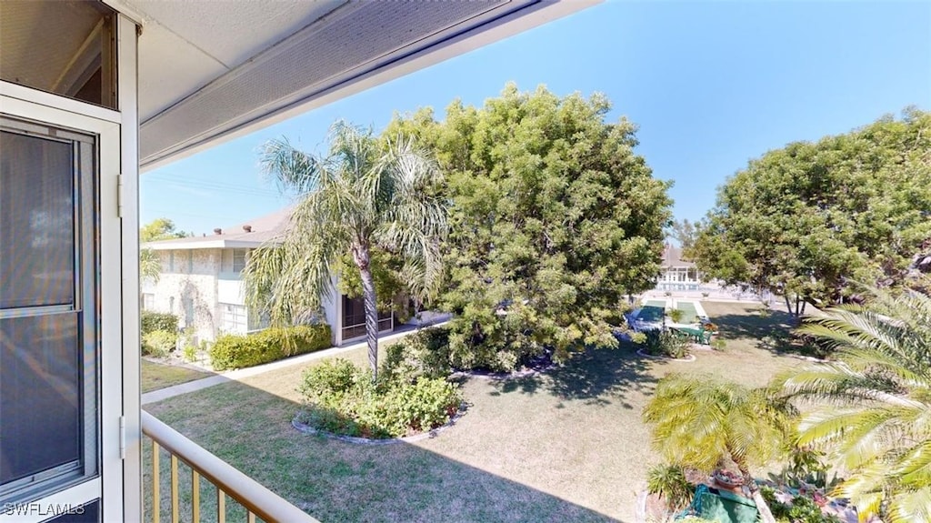 view of balcony