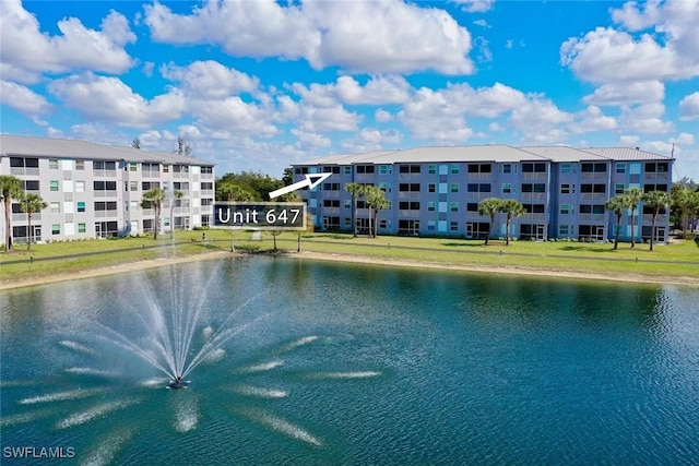 view of water feature