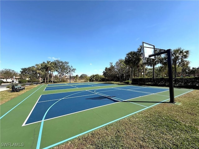 view of sport court