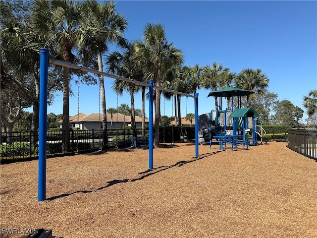 view of play area